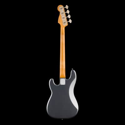 Fender Limited Edition Vintera II Road Worn '60s Precision Bass Charcoal Frost Metallic with Case image 5