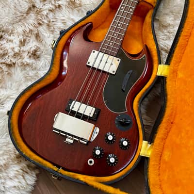 Bruce Kulick Collection (KISS)  1967 Gibson EB-3 - Cherry Red - Original Case image 6