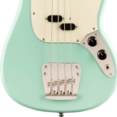 Squier Classic Vibe '60s Mustang Bass Short-Scale 4-String Bass Guitar, Laurel Fingerboard, Surf Green image 1