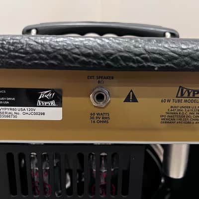 Peavey Vypyr 60-Watt 1x12" Modeling Tube Guitar Combo 2000s image 13