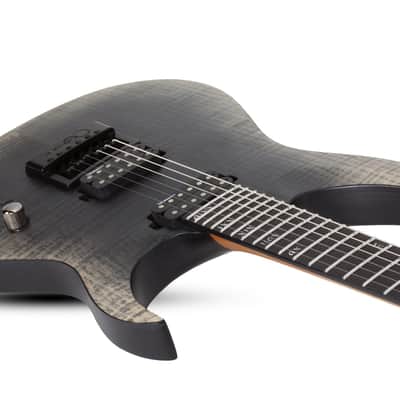 Schecter #1414 Banshee Mach-6 6-String Evertune Electric Guitar, Fallout Burst Finish image 8