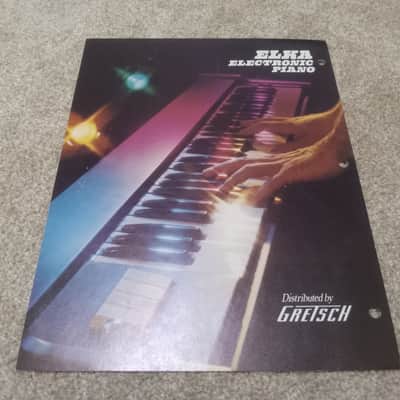Vintage 1970's Gretsch Elka Electronic Piano Flyer! Rare, Original Case Candy, Paperwork! image 1