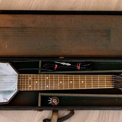 1930s AudioVox 7-String "Frying Pan" Vintage Lap Steel w/ Case, Seattle-Made, Paul Tutmarc image 15