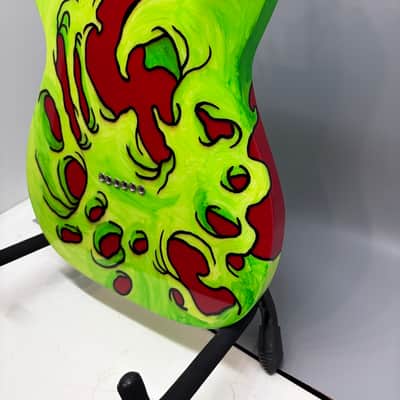 Custom Painted Fender Mex Partscaster Telecaster with unique paint job Estate Guitar Sale! image 16