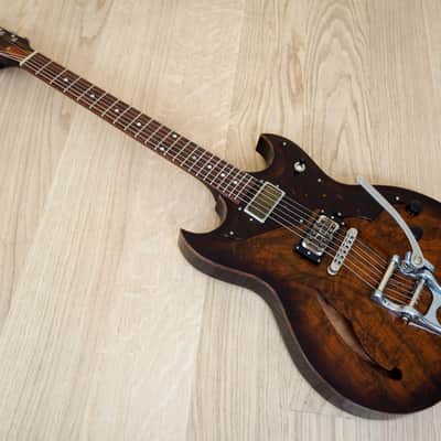 2015 Echopark Custom Crow Case Study Boutique Semi-Hollowbody Electric Guitar w/ ohsc, QOTSA image 14