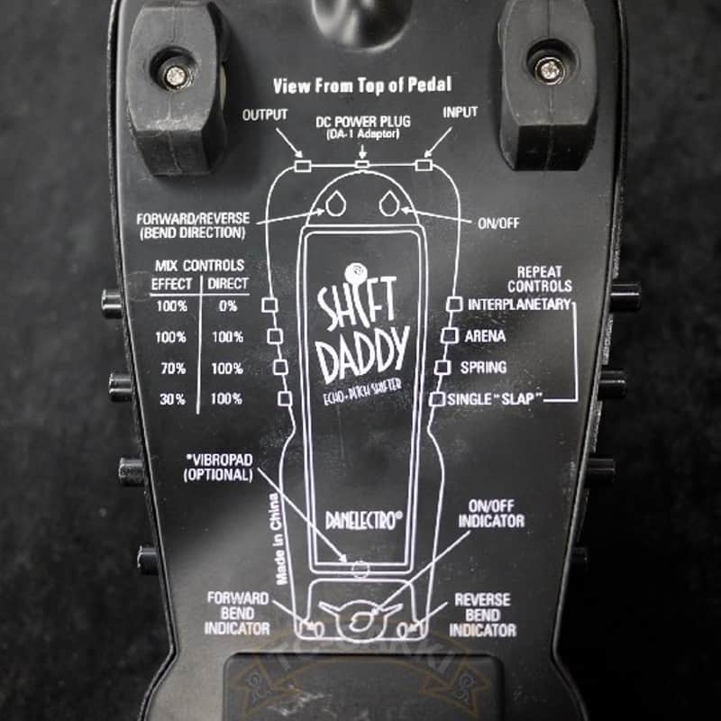 Danelectro DSD 1 SHIFT DADDY Black w Flames | Reverb Canada