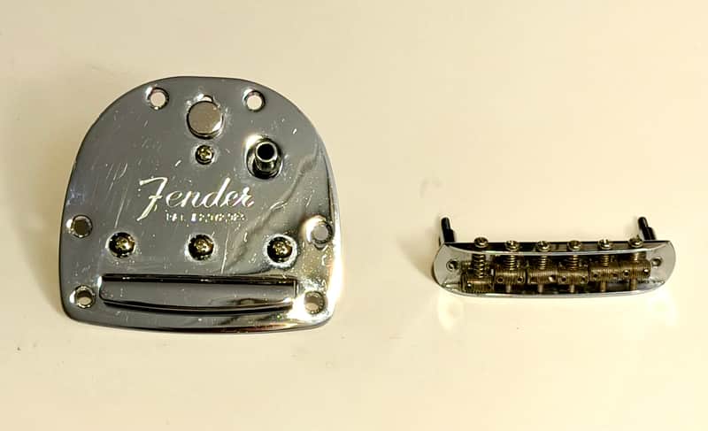 Fender Classic Player Jazzmaster bridge and tremolo plate