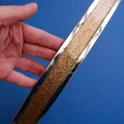 Gretsch Champagne Sparkle Bassdrum Hoop 22" Stop Sign Vintage image 8