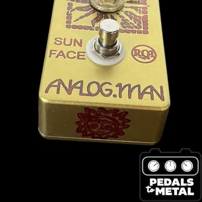 Analogman Sun Face RCA Germanium Fuzz with Sun Dial Knob SD 2018 - Gold X16797 image 4