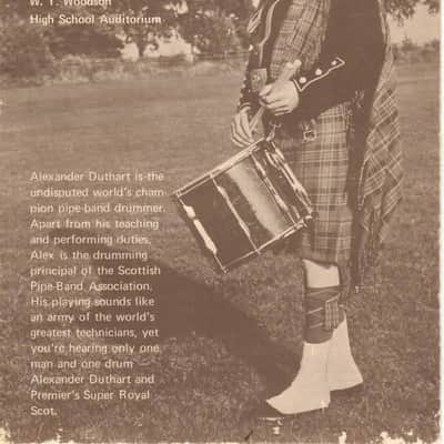 Shaw RARE Alex Duthart pipe band signature model 80s - Marching classics image 6