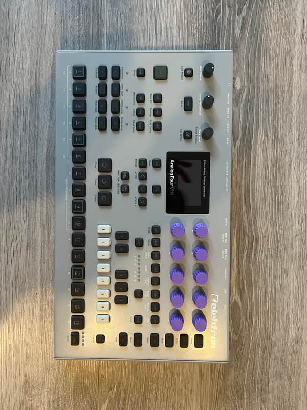 Elektron Analog Four MKII 4-Voice Tabletop Analog Synthesizer 2017 - Present - Grey image 1