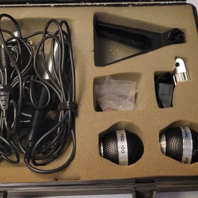 Realistic Pro-100 Dynamic microphone set 70s image 1
