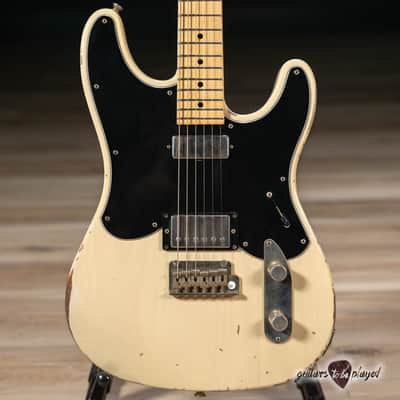 Starr Guitars Maverick Firebird/HB Guitar w/ Gigbag – Vintage Blonde image 2