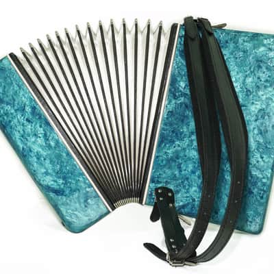 Mriya Piano Accordion 80 Bass Buttons, Ukraine Vintage Keyboard Accordian Musical Instrument, New Straps and Soft Case for Gift, 2727 image 12