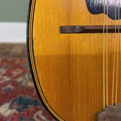 Antique Lignatone Czechoslovakian Bowl Back Mandolin c1940s image 5