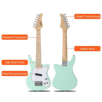 Glarry 30" Junior Electric Guitar Mini Size for Kids With Amp image 2