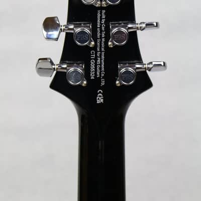 PRS SE Custom 24 Semi-Hollow Piezo Electric Guitar, Charcoal Burst w/ Gig Bag image 8
