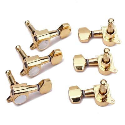 6 Guitar Tuners 3L 3R String Tuning Key Pegs Machine Heads,For Lp Sg Style Electric Guitars image 4