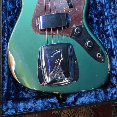 2023 Fender Custom Shop Jazz Bass B2 '62 RELIC (Pre-Owned) - Aged Sherwood Green w/ Hard Case image 19