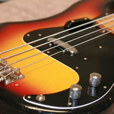 Maya Precision Bass 4 String 1970's 3 Color Sunburst image 1