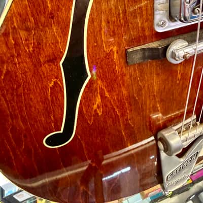 Gretsch 1968 Chet Atkins Tennessean Model 6119 Electric with Bigsby, Translucent Red Walnut Stain with New Hardshell Case - Pre Owned image 6