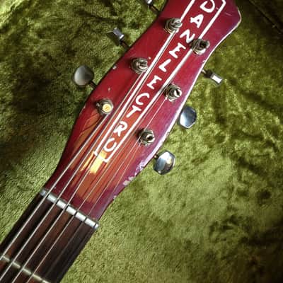 Danelectro Longhorn bass VI 1968 Coral Baritone image 3