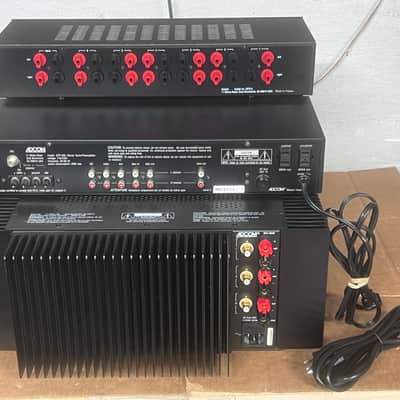 Adcom Adcom GTP 350 Pre & Adcom GFA 5503 Amp & Adcom GDS 6 speaker selector 1990-1999 - Black image 4