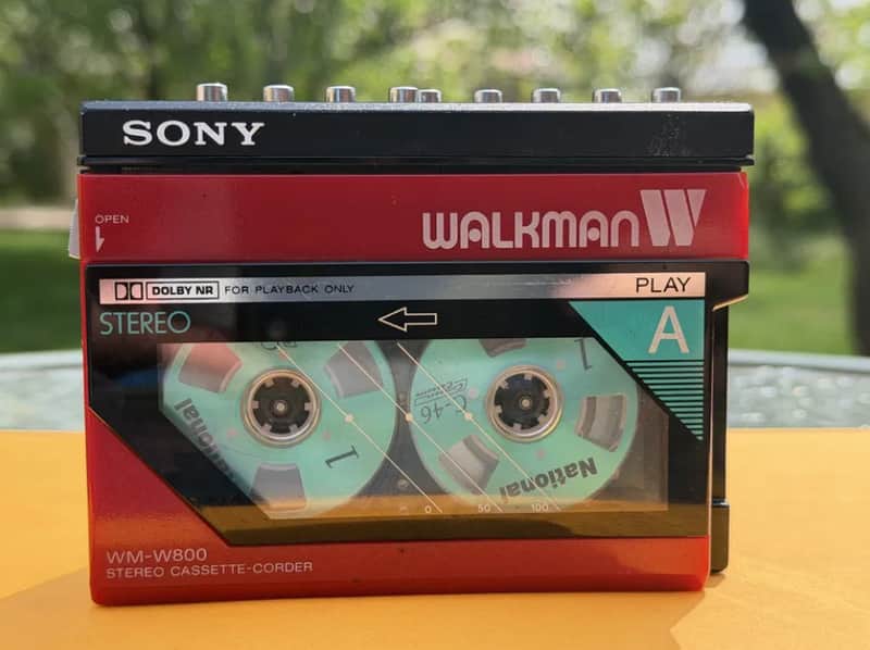 Sony WM-W800 Rare Vintage Walkman Dual Cassette Player Recorder Japan Warranty image 1