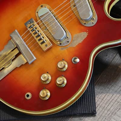 1973 Gibson L5-S Custom Solid Body Electric Guitar Cherry Sunburst + OHSC image 6