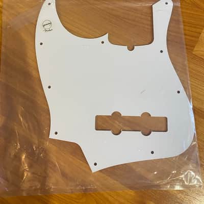 Fender 10 hole Contemporary Jazz Bass Pickguard Aged White Moto image 2