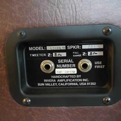 Rivera Rivera Sedona Tube Head + Dual Matching Sedona EX Extension Cabinets (Full Stack) – Loaded with JBL Drivers 2010 - Brown Rolex image 11