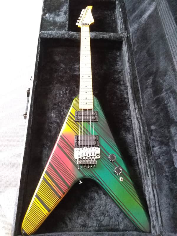 Kramer Vanguard 1982 Rainbow graphic image 1