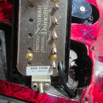 1998 Made in Japan Jackson Pro Series DK2 - Crimson Swirl - with vintage chainsaw case image 8