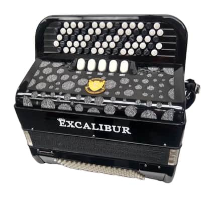 Excalibur 96 Bass Chromatic Button Accordion Akordeon Werks Black image 3