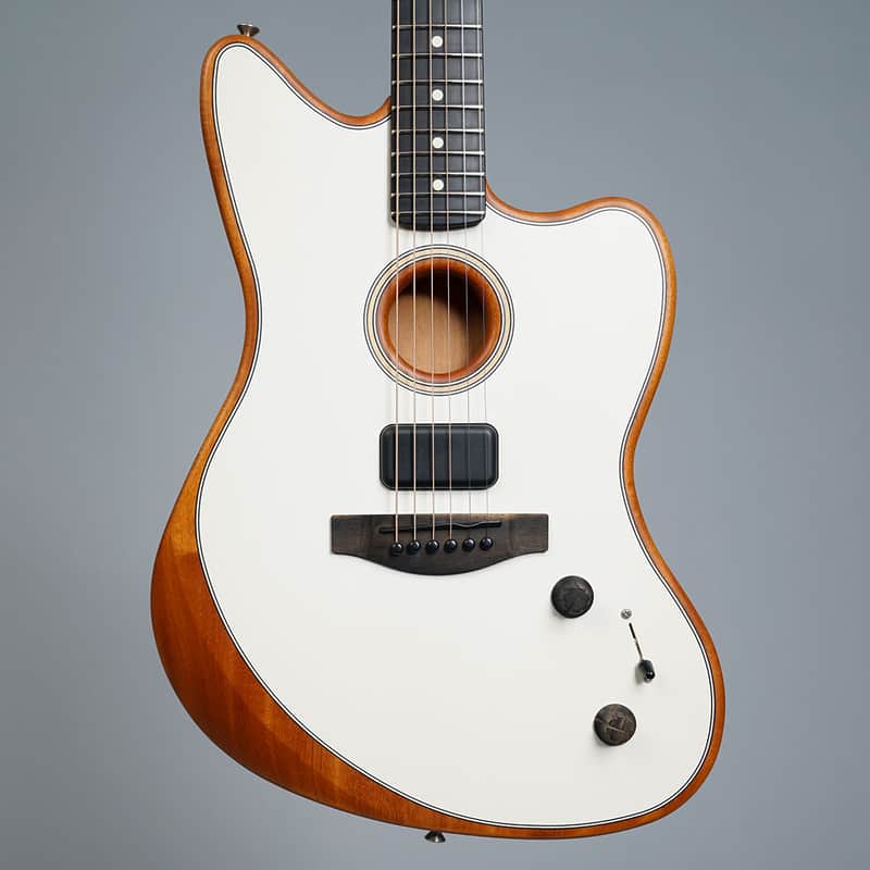 Fender American Acoustasonic Jazzmaster 2021 - Arctic White image 1