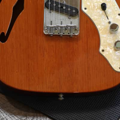 1998 Fender Classic '69 Thinline Telecaster MIM Semi-Hollow Electric Guitar Natural + OHSC image 5