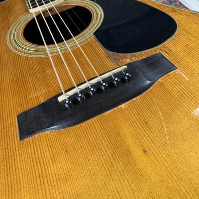 1974 K. Yairi YW-500P Dreadnought Solid Spruce 3 Piece Rosewood Back image 14