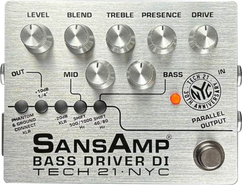 Tech 21 SansAmp Bass Driver DI 30th-anniversary Edition Pedal image 1