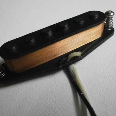 Classic Stratocaster Pickup Alnico 5 BRIDGE NECK Hand Wound by Q pickups Strat Fits Fender Squire image 4