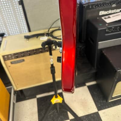 Fender MG-69 Mustang Reissue MIJ Competition Stripe Red image 12