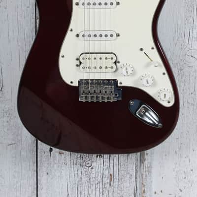 Fender 1999 Standard Strat HSS Electric Guitar Midnight Wine with Gig Bag image 1