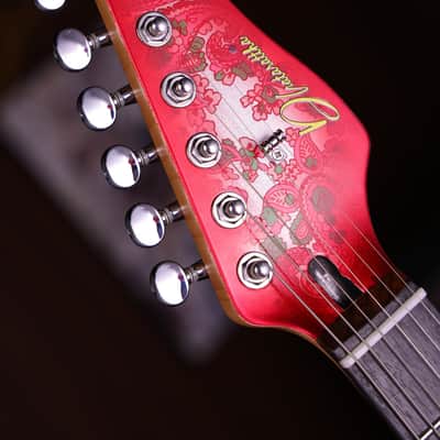Dhatarattha DST HH Red Paisley – Roasted Maple Neck, Stainless Steel Frets image 8