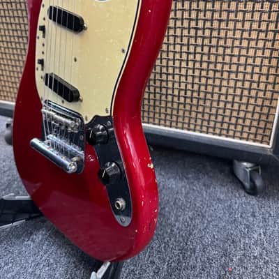 Fender Mustang Guitar with Rosewood Fretboard 1965 Dakota Red image 2