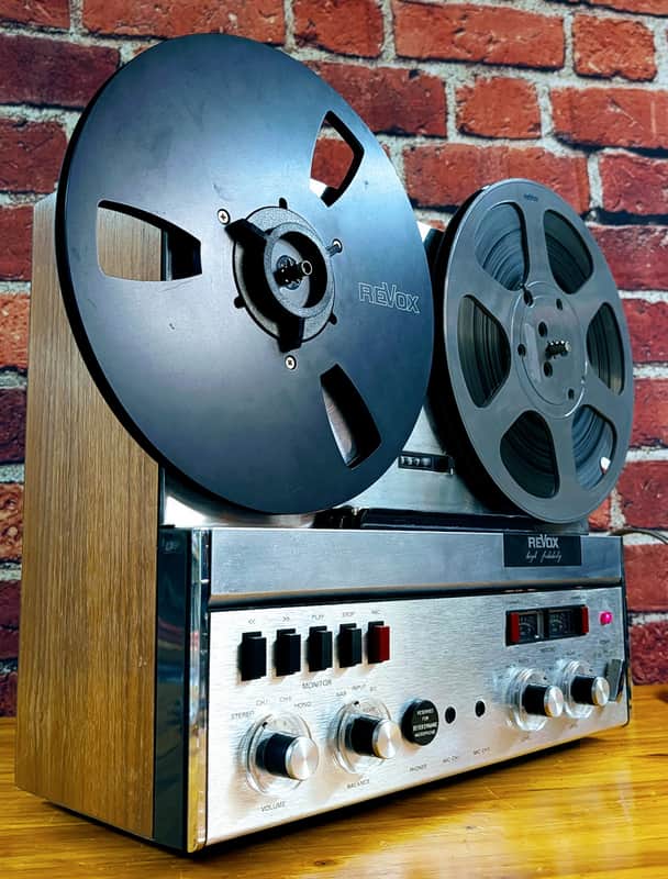 ReVox Vintage A77 - 4 track; [VERY GOOD CONDITION!], serviced ($670!!), original cover, Revox takeup reel, Revox 10.5 reel, original manual, extra tapes! image 1