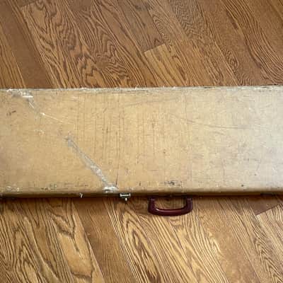 1962 Fender Pre-CBS Brown Tolex Guitar Case | Orange Plush Interior | Vintage USA | Mustang | Duo Sonic | Music Master | Bronco image 2