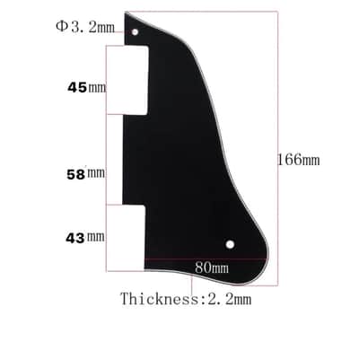 Relic Black 3-Ply Dot Style Pickguard  #24 image 5