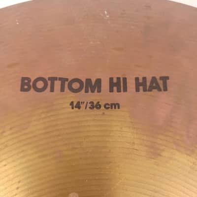 Yamaha YDZ14HB 14" Hi-Hat Cymbal Bottom Side Zildjian Vintage 80s Made In USA image 3