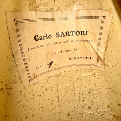 Concert Mandolin G. Kasermann (Carlo Sartori Label) from 1929 image 18