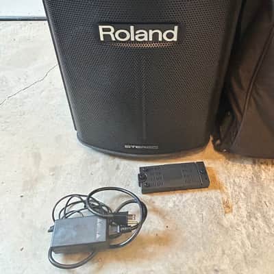 A Pair Of Roland BA 330 Portable Amplifiers - Black, Each includes a Roland Roller case. image 7