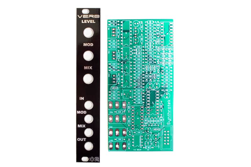 Synthrotek VERB PCB and Panel - Eurorack Reverb Module PCB Set image 1